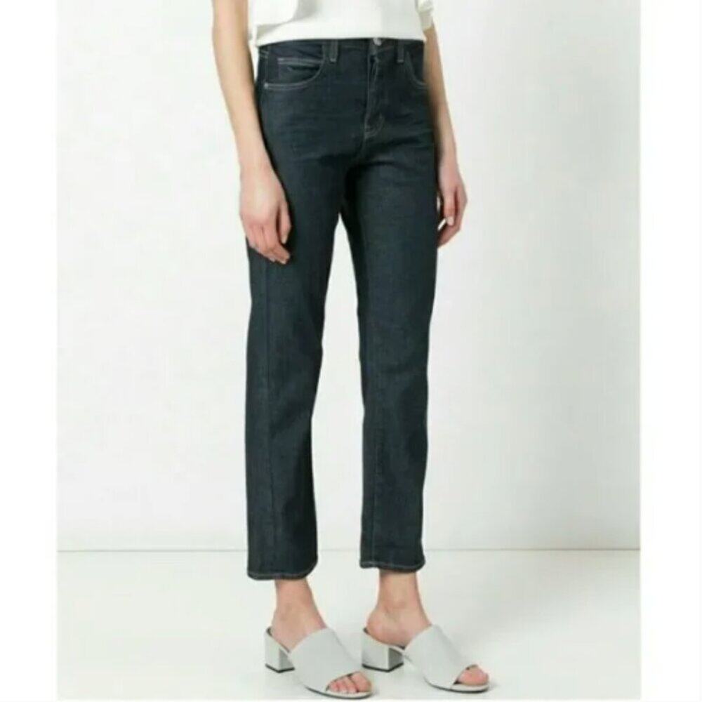 Current/Elliott Women's The Original High Rise Straight Jean Dark Wash Size 27